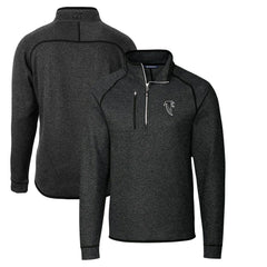 Cutter & Buck Throwback Logo Mainsail Sweater-Knit Half-Zip Pullover Jacket - Atlanta Falcons Pullover