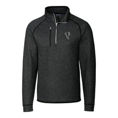 Cutter & Buck Throwback Logo Mainsail Sweater-Knit Half-Zip Pullover Jacket - Atlanta Falcons Pullover
