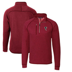 Cutter & Buck Mainsail Sweater-Knit Half-Zip Pullover Jacket - Atlanta Falcons Pullover