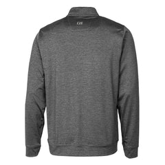 Cutter & Buck Stealth Heathered Throwback Logo Quarter-Zip Pullover Top - Cleveland Browns Pullover