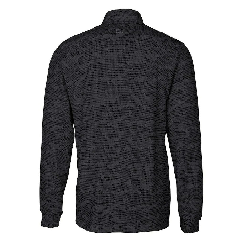 Cutter & Buck Throwback Logo Traverse Camo Print Stretch Quarter-Zip Pullover Top - Cincinnati Bengals Pullover