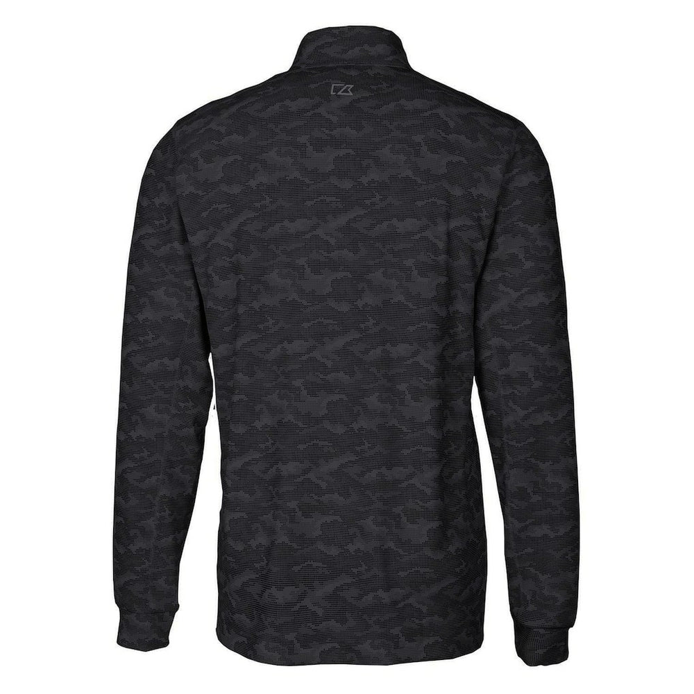 Cutter & Buck Throwback Logo Traverse Camo Print Stretch Quarter-Zip Pullover Top - Cincinnati Bengals Pullover