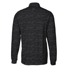 Cutter & Buck Throwback Logo Traverse Camo Print Stretch Quarter-Zip Pullover Top - Detroit Lions Pullover