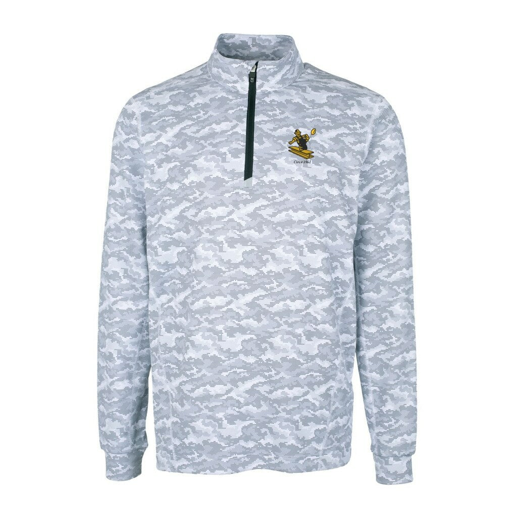 Cutter & Buck Throwback Logo Traverse Camo Print Stretch Quarter-Zip Pullover Top - Pittsburgh Steelers Pullover