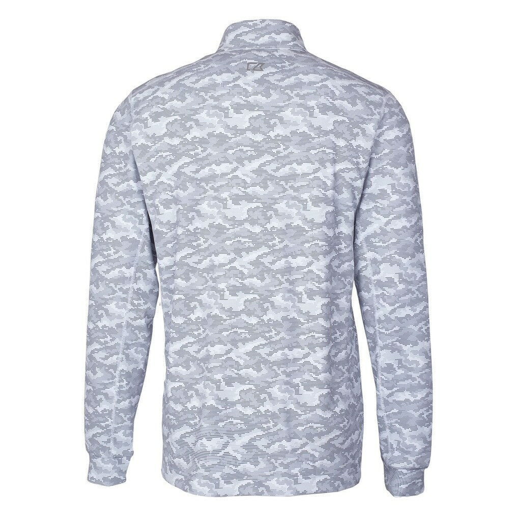 Cutter & Buck Throwback Logo Traverse Camo Print Stretch Quarter-Zip Pullover Top - Pittsburgh Steelers Pullover