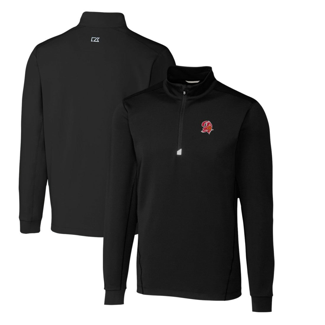 Cutter & Buck Throwback Logo Traverse Stretch Quarter-Zip Pullover Top - Tampa Bay Buccaneers Pullover