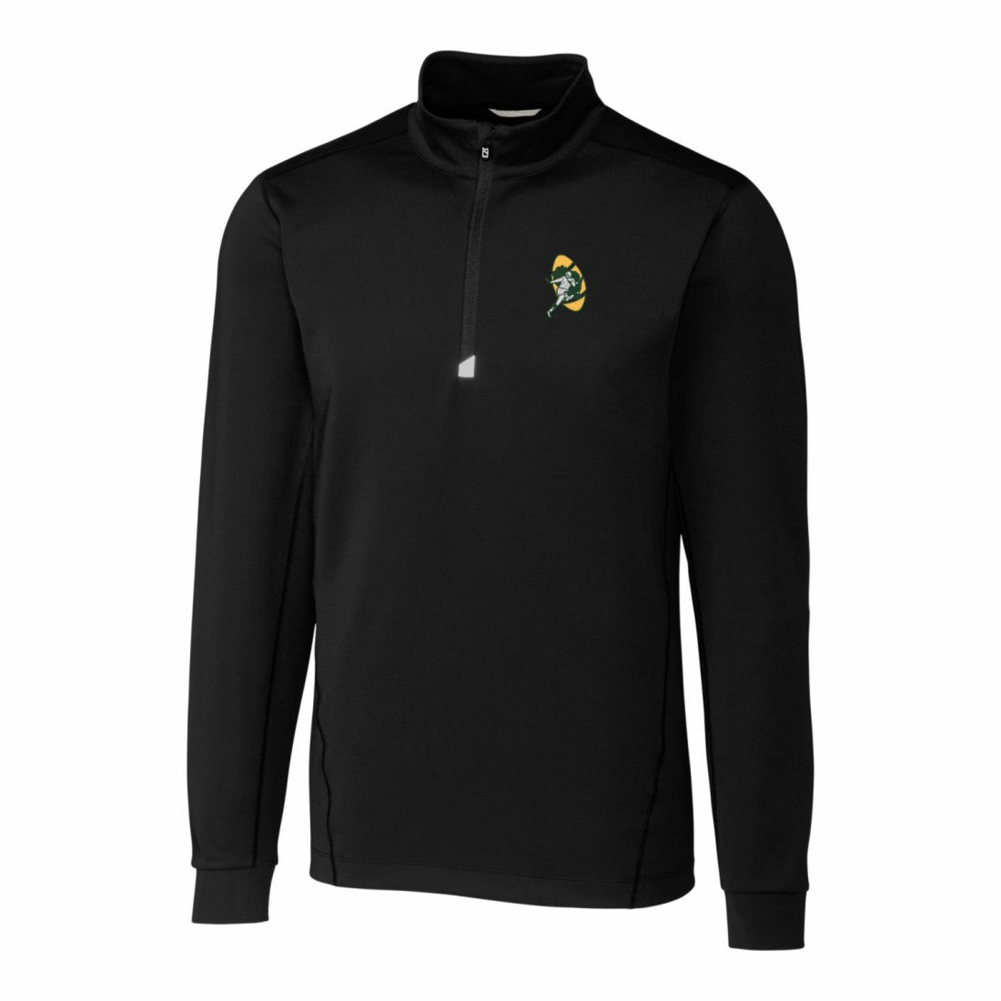 Cutter & Buck Throwback Logo Traverse Stretch Quarter-Zip Pullover Top - Green Bay Packers Pullover