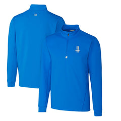 Cutter & Buck Throwback Logo Traverse Stretch Quarter-Zip Pullover Top - Detroit Lions Pullover