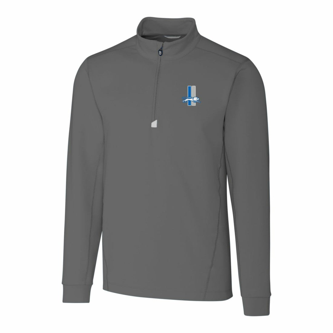 Cutter & Buck Throwback Logo Traverse Stretch Quarter-Zip Pullover Top - Detroit Lions Pullover