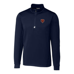 Cutter & Buck Throwback Logo Traverse Stretch Quarter-Zip Pullover Top - Chicago Bears Pullover