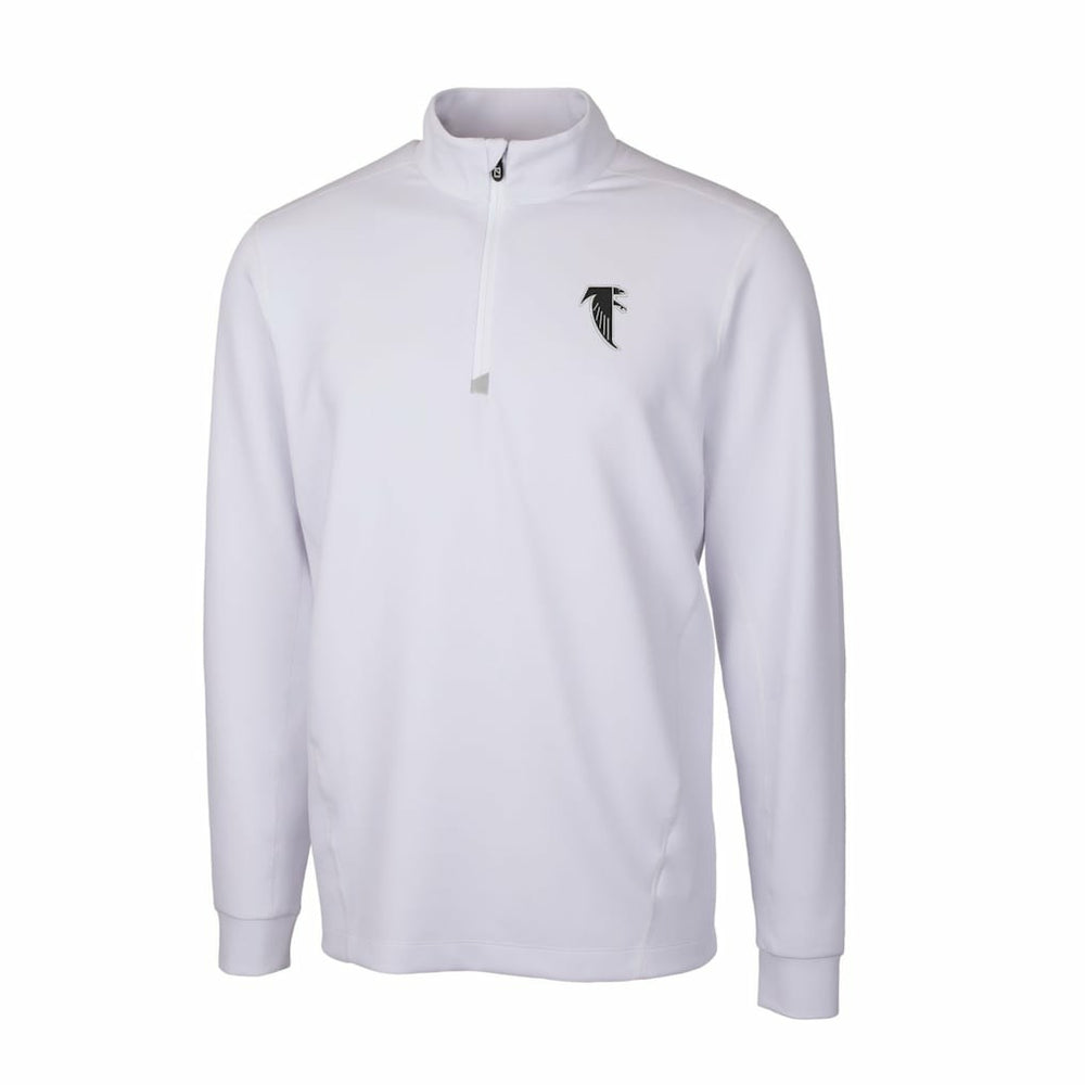 Cutter & Buck Throwback Logo Traverse Stretch Quarter-Zip Pullover Top - Atlanta Falcons Pullover