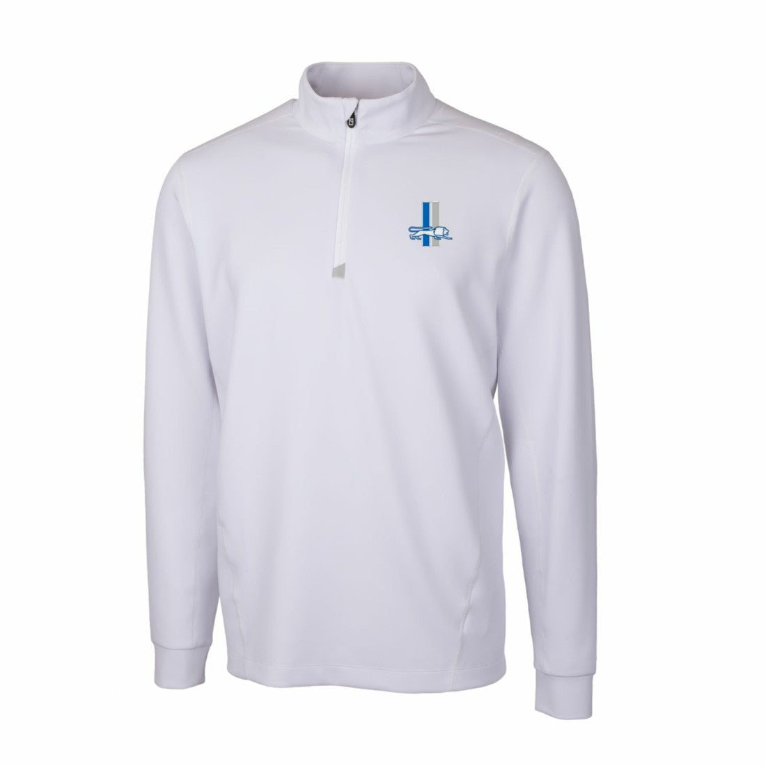 Cutter & Buck Throwback Logo Traverse Stretch Quarter-Zip Pullover Top - Detroit Lions Pullover