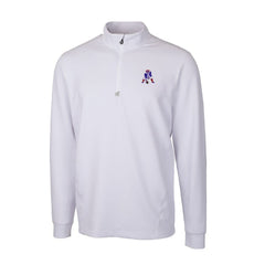 Cutter & Buck Throwback Logo Traverse Stretch Quarter-Zip Pullover Top - New England Patriots Pullover