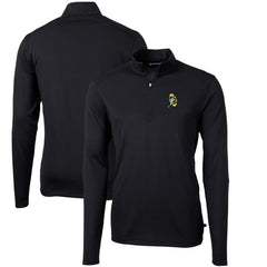 Cutter & Buck Throwback Logo Virtue Eco Pique Recycled Quarter-Zip Pullover Top - Green Bay Packers Pullover