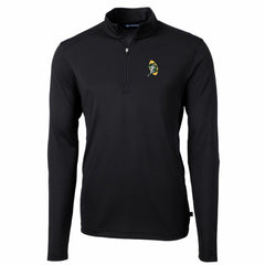 Cutter & Buck Throwback Logo Virtue Eco Pique Recycled Quarter-Zip Pullover Top - Green Bay Packers Pullover