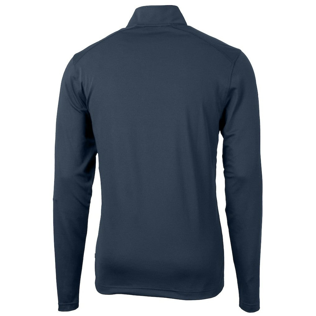 Cutter & Buck Throwback Logo Virtue Eco Pique Recycled Quarter-Zip Pullover Top - Chicago Bears Pullover