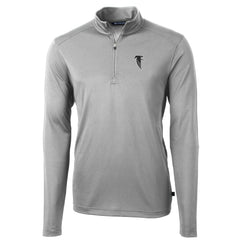 Cutter & Buck Throwback Logo Virtue Eco Pique Recycled Quarter-Zip Pullover Top - Atlanta Falcons Pullover