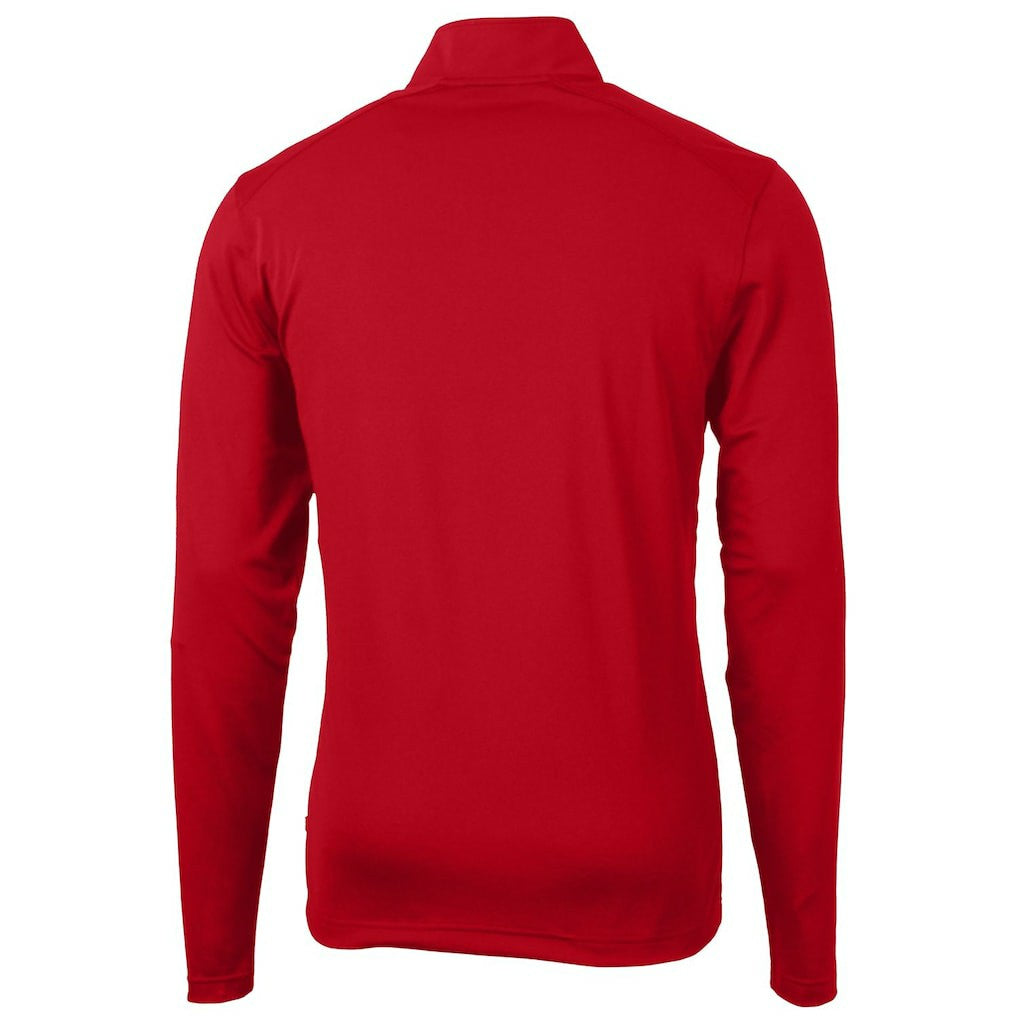 Cutter & Buck Throwback Logo Virtue Eco Pique Recycled Quarter-Zip Pullover Top - Buffalo Bills Pullover