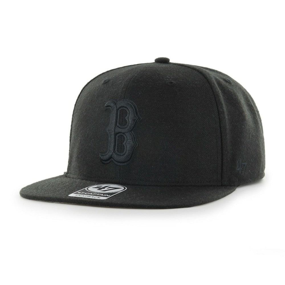 Black Boston Red Sox '47 Primary Team Logo Snapback Adjustable Hat – Black