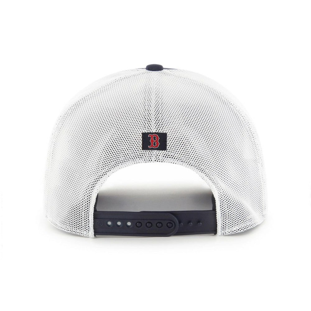 Blue Boston Red Sox '47 Primary Team Logo American Flag Fill Trucker Snapback Hat