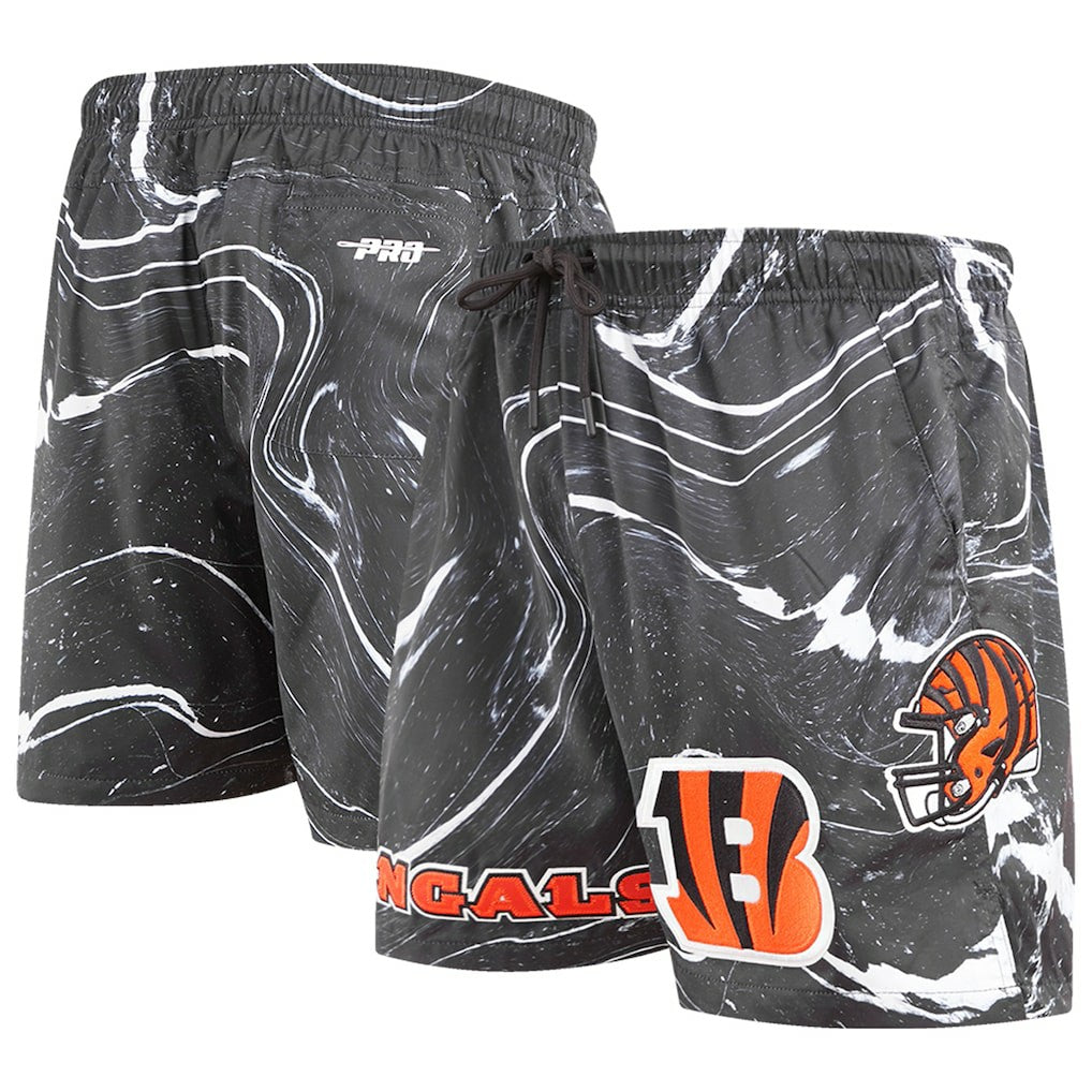 Pro Standard Allover Marble Print Shorts - Cincinnati Bengals Shorts