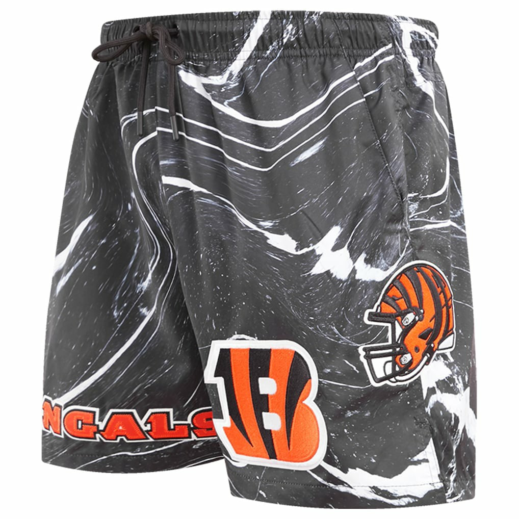 Pro Standard Allover Marble Print Shorts - Cincinnati Bengals Shorts