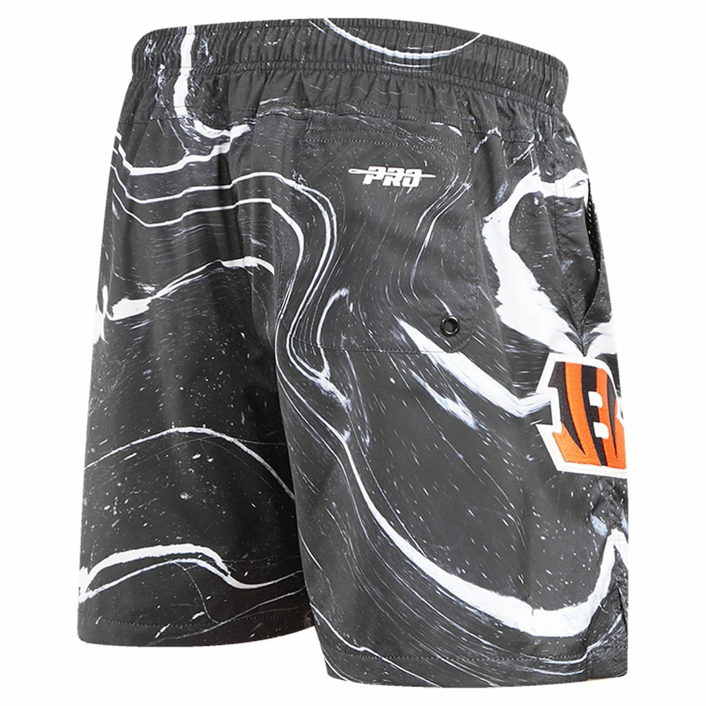 Pro Standard Allover Marble Print Shorts - Cincinnati Bengals Shorts