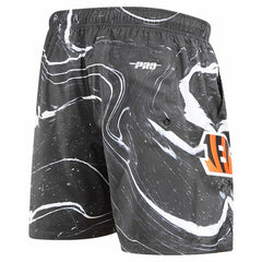 Pro Standard Allover Marble Print Shorts - Cincinnati Bengals Shorts