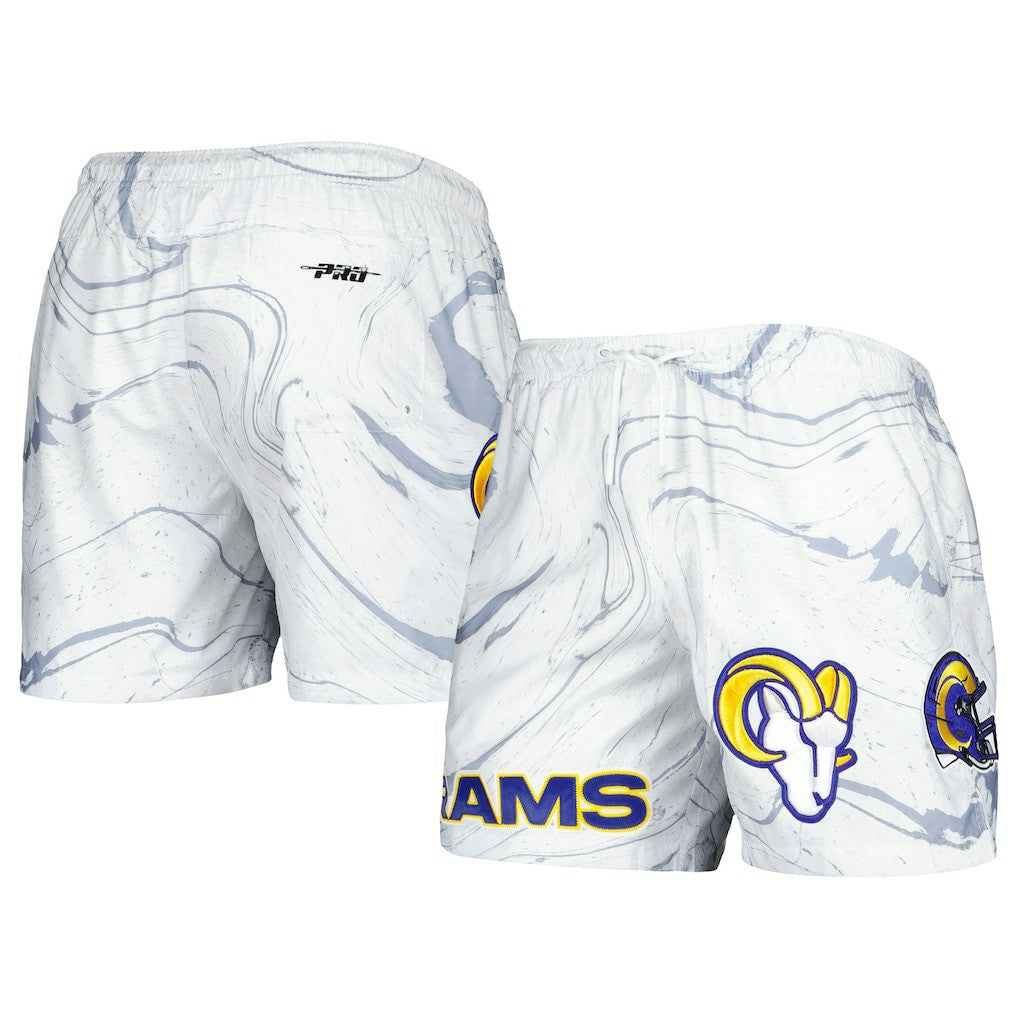 Pro Standard Allover Marble Print Shorts - Los Angeles Rams Shorts