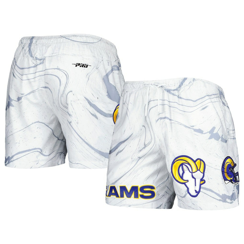 Pro Standard Allover Marble Print Shorts - Los Angeles Rams Shorts