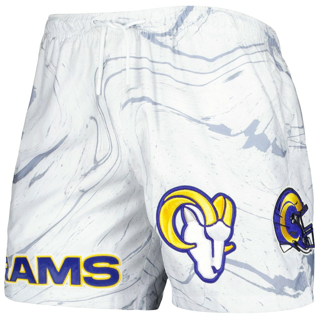 Pro Standard Allover Marble Print Shorts - Los Angeles Rams Shorts