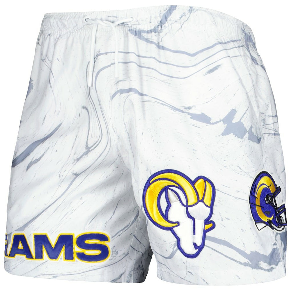 Pro Standard Allover Marble Print Shorts - Los Angeles Rams Shorts