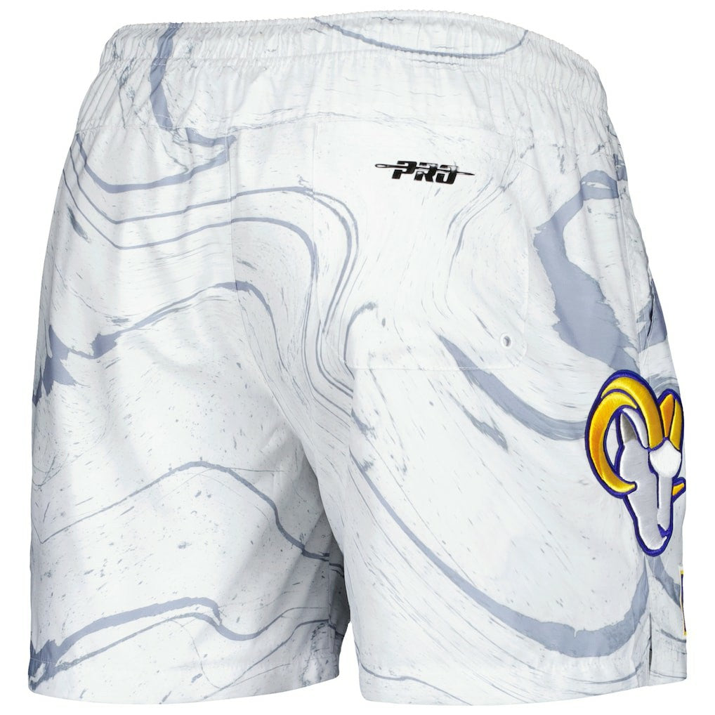 Pro Standard Allover Marble Print Shorts - Los Angeles Rams Shorts