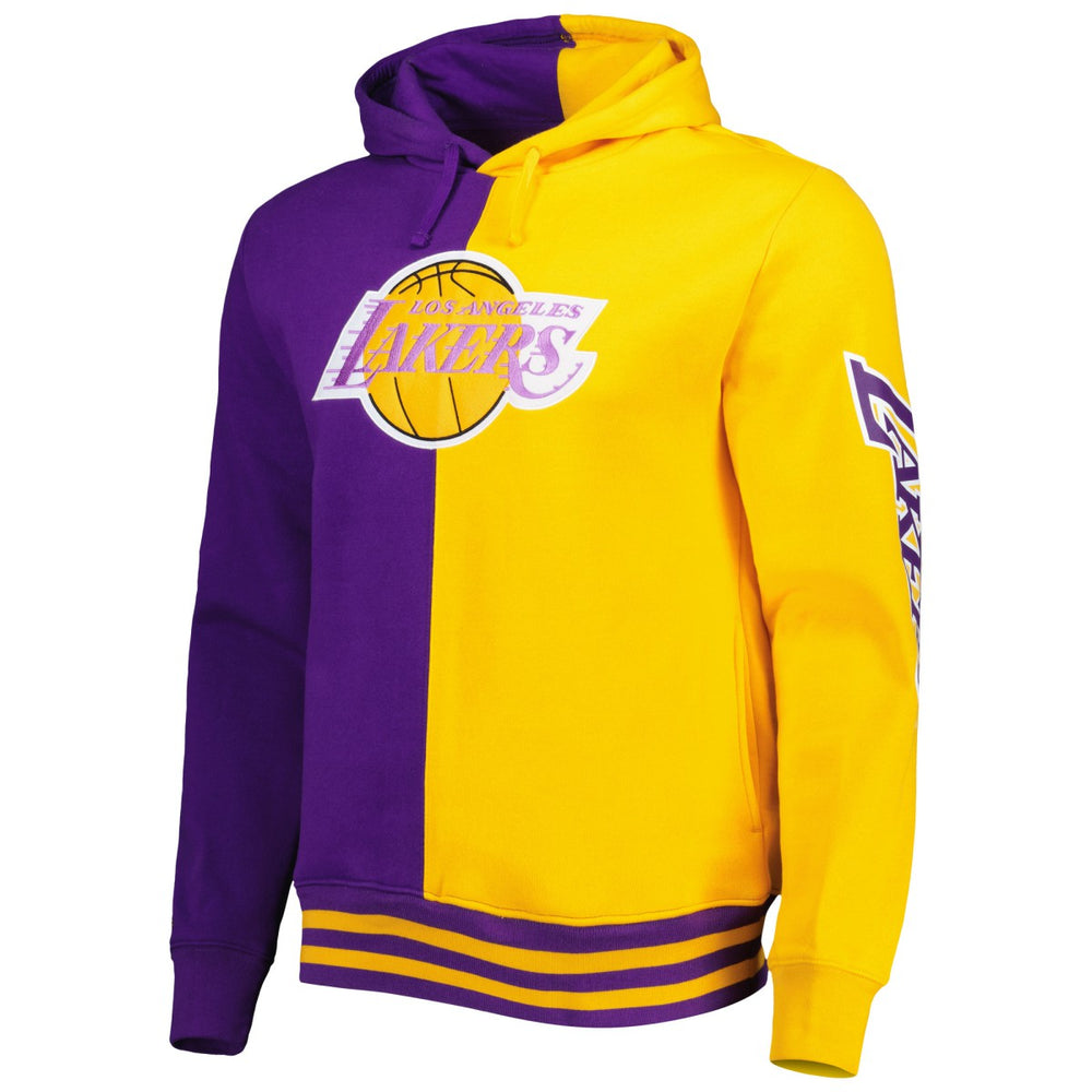 Mitchell & Ness Los Angeles Lakers Hardwood Classics Split Pullover Hoodie