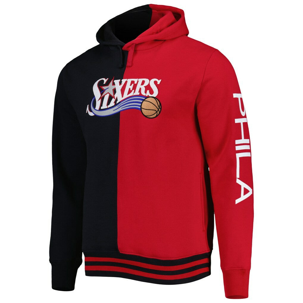 Mitchell & Ness Philadelphia 76ers Hardwood Classics Split Pullover Hoodie