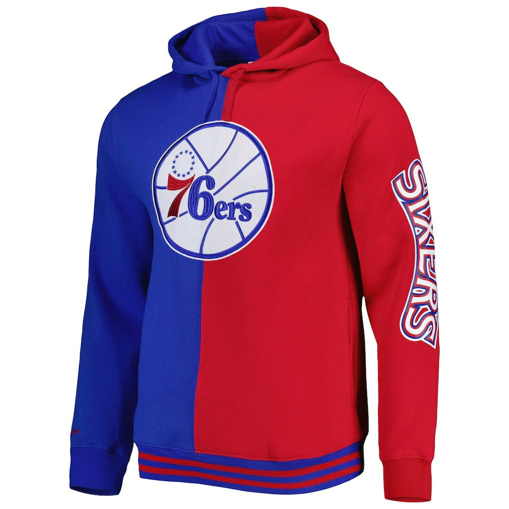 Mitchell & Ness Philadelphia 76ers Hardwood Classics Split Pullover Hoodie