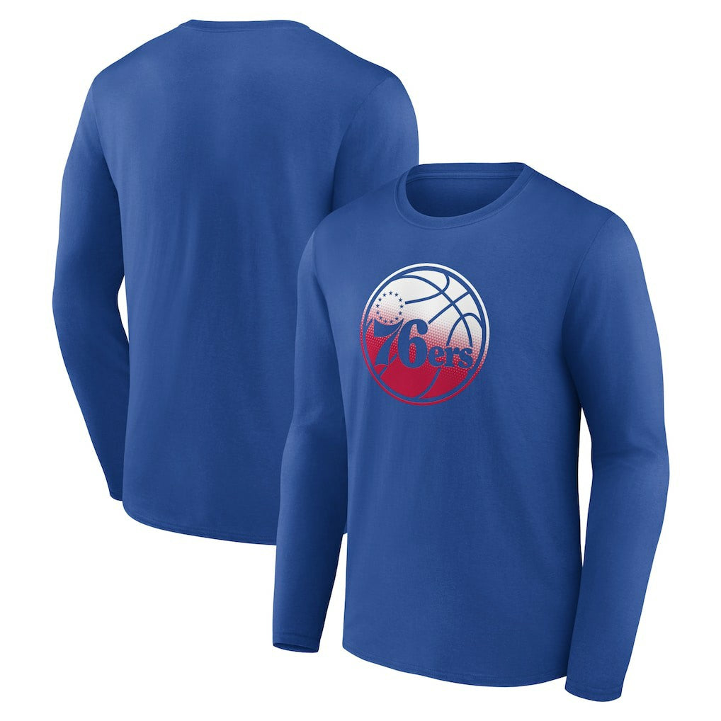 Philadelphia 76ers Gradient Logo Long Sleeve T-Shirt