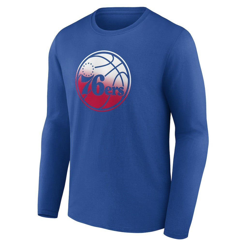 Philadelphia 76ers Gradient Logo Long Sleeve T-Shirt