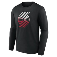 Portland Trail Blazers Gradient Logo Long Sleeve T-Shirt