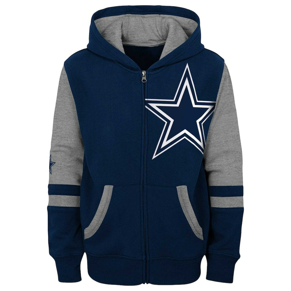 Preschool Stadium Color Block Full-Zip Hoodie - Dallas Cowboys Hoodies