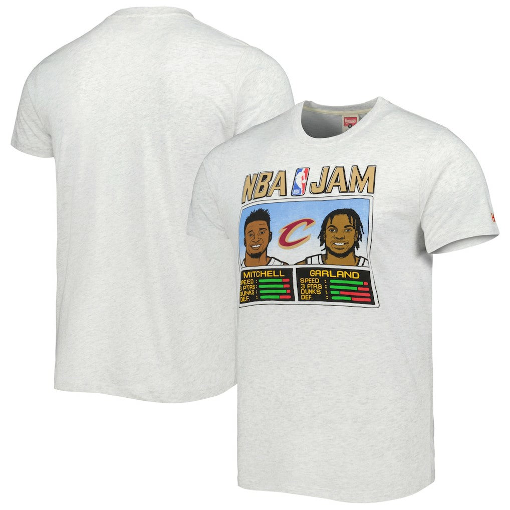 Donovan Mitchell & Darius Garland Cleveland Cavaliers Homage NBA Jam Tri-Blend T-Shirt sale