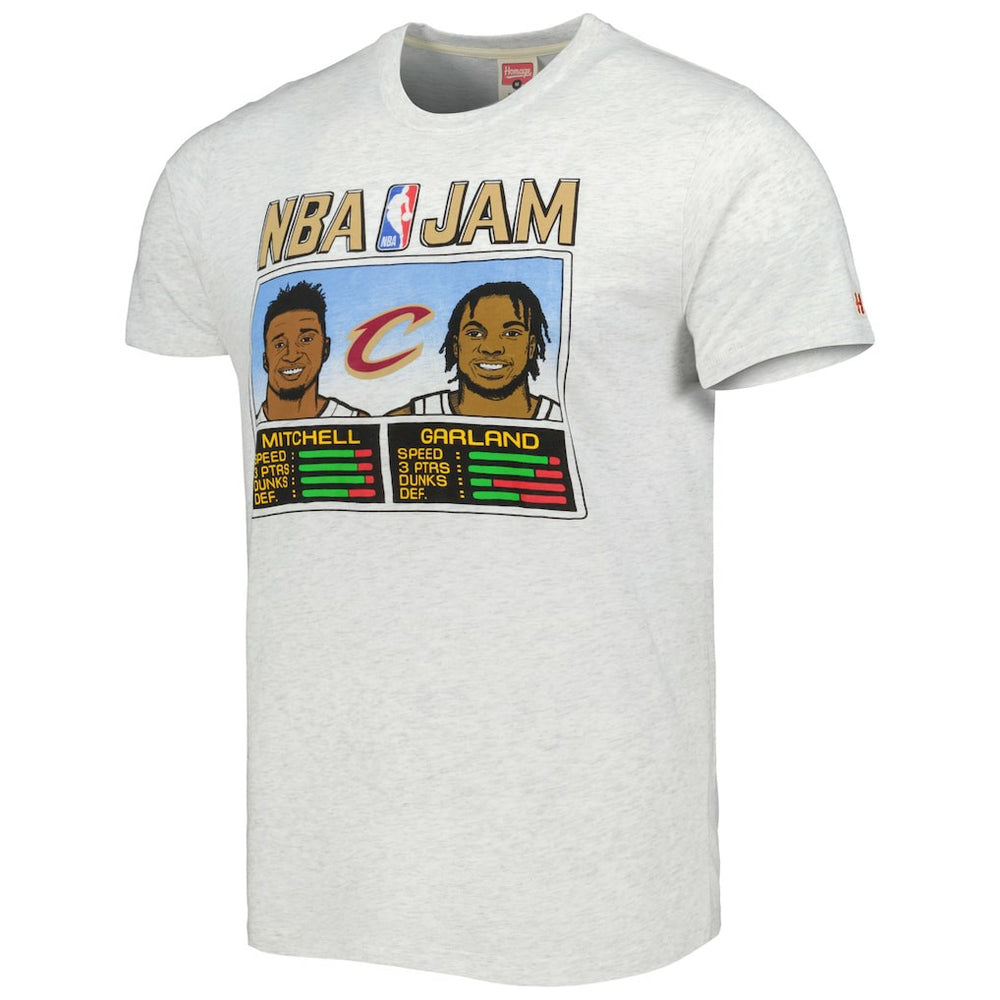 Donovan Mitchell & Darius Garland Cleveland Cavaliers Homage NBA Jam Tri-Blend T-Shirt sale