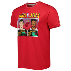 Tyler Herro & Jimmy Butler Miami Heat Homage NBA Jam Tri-Blend T-Shirt