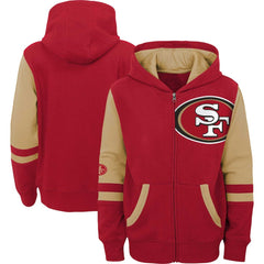 Preschool Stadium Color Block Full-Zip Hoodie - San Francisco 49ers Hoodies