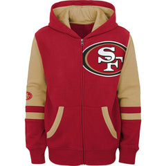 Preschool Stadium Color Block Full-Zip Hoodie - San Francisco 49ers Hoodies