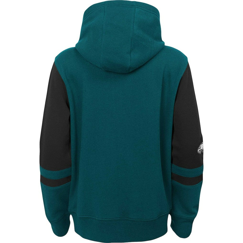 Preschool Stadium Color Block Full-Zip Hoodie - Philadelphia Eagles Hoodies