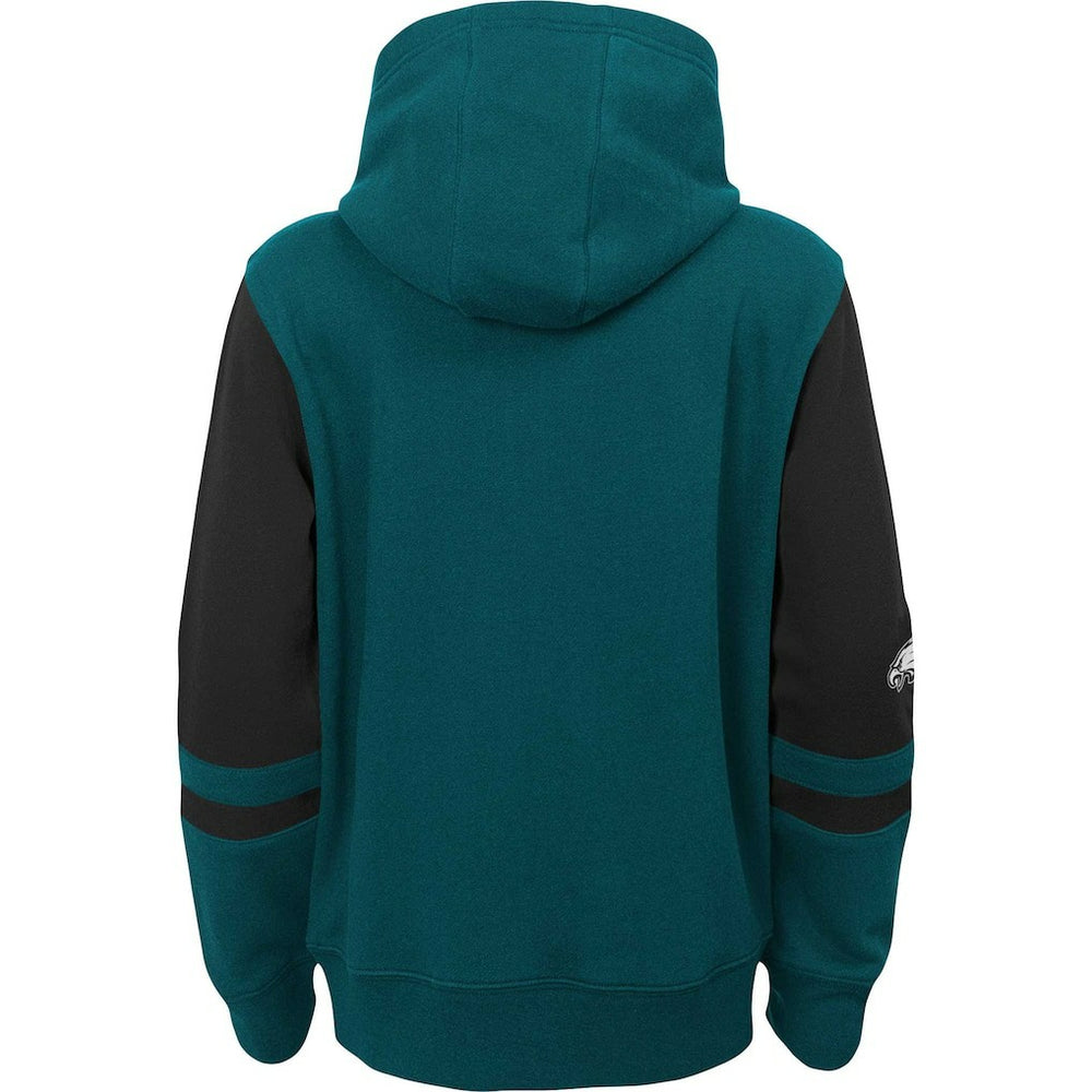 Preschool Stadium Color Block Full-Zip Hoodie - Philadelphia Eagles Hoodies