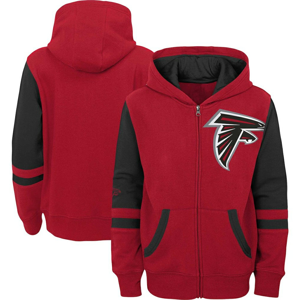 Preschool Stadium Color Block Full-Zip Hoodie - Atlanta Falcons Hoodies