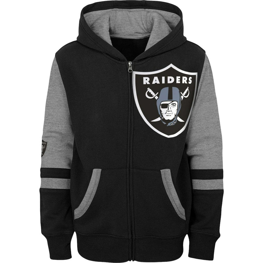 Preschool Stadium Color Block Full-Zip Hoodie - Las Vegas Raiders Hoodies