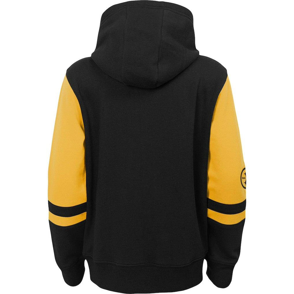 Preschool Stadium Color Block Full-Zip Hoodie - Pittsburgh Steelers Hoodies